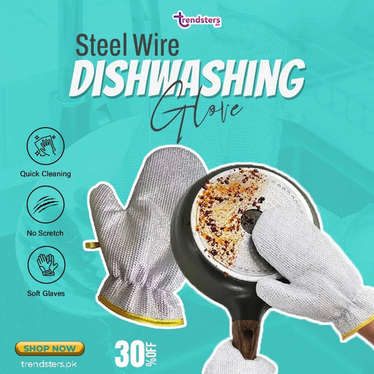 Steel Wire Dishwashing Gloves (Pair) - the health healer